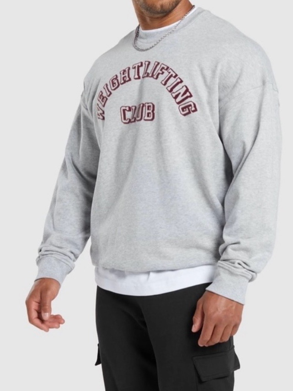 Gymshark Gray Weightlifting Club Crewneck Sweatshirt -
